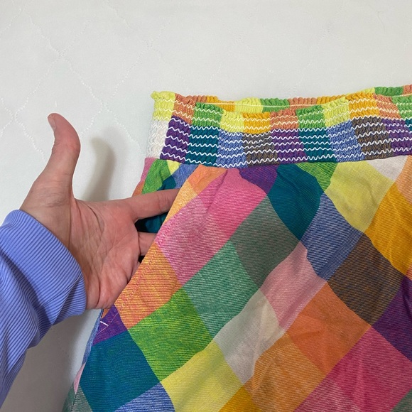 Crown & Ivy Multicolor Plaid High Waist Shorts - Picture 3 of 7